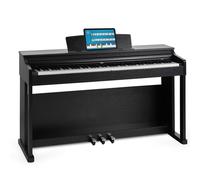 88 Touches Clavier Piano Numerique Electrique avec 3 Pedales 8 Sons et USB Noir