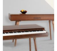 88 Touches Clavier Table Piano Numerique 3 Pedales USB Midi Bois de Noyer