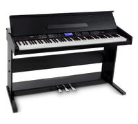88 Touches Piano Numerique Clavier Digital 3 Pédales 360 sons USB Midi Noir