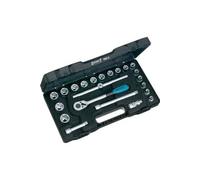 HAZET Jeu de clés à douilles 880-2 carré 3/8 (10 mm) profil traction 6 pans extérieurs 22 pièces