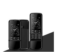 8800 2G Feature Phone 2,4 pouces FM écran Radio Lecteur vidéo 1500mAh Bluetooth Double SIM Slider Classic Design Noir