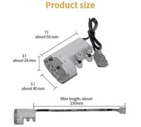 (88004)For Lego Technic Power Functions Parts Servo Motor Remote Battery Switch Bo -yyds