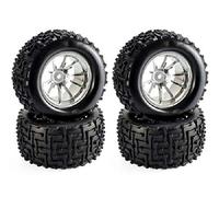 88011PA Ensemble de 4 roues et pneus à 10 rayons pour tout-terrain Nitro Monster Truck 1/10