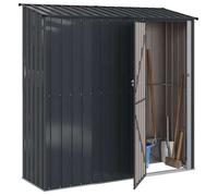 [88036]Cabanons de jardin Anthracite 203,5x73x200 cm Métал,Poids:37.95 Kg