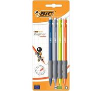 BIC Porte-mines Matic Fun Comfort 0,7 mm HB – Couleurs assorties, blister de 4
