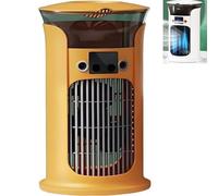 880ml rafraichisseur d'air, 4 en 1 Mini Climatiseur Mobile Avec 3 Vitesses Ventilateur Colonne Silencieux mini climatiseur(Yellow)