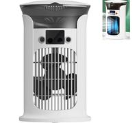 880ml rafraichisseur d'air, 4 en 1 Mini Climatiseur Mobile Avec 3 Vitesses Ventilateur Colonne Silencieux mini climatiseur(White)