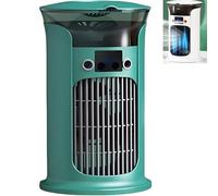 880ml rafraichisseur d'air, 4 en 1 Mini Climatiseur Mobile Avec 3 Vitesses Ventilateur Colonne Silencieux mini climatiseur(Green)