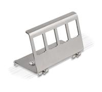 88140 - Support métallique Keystone 4 ports pour profilé chapeau