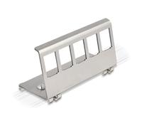 88141 - Support métallique Keystone 5 ports pour profilé chapeau