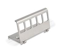 88141 - Support métallique Keystone 5 ports pour profilé chapeau