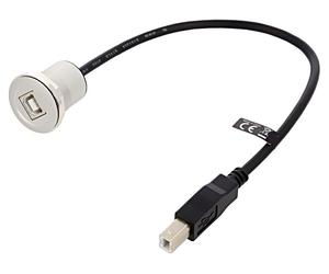 88182 Câble USB 2.0 USB Femelle B, USB B Mâle 0,3 mètre Noir DELOCK