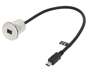 88186 Câble USB 2.0 Mini USB B Femelle,Mini USB-B Mâle 0,3 mètre DELOCK