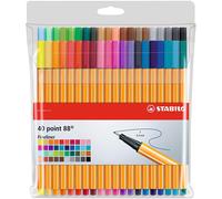 [8840-1] Stabilo Pochette de 40 stylos-feutres point 88 assortis