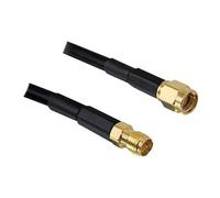 DeLOCK Câble Coaxial RP-SMA 5m CFD200 Noir - Connecteur 1: RP-SMA Mâle, Connecteur 2: RP-SMA Femelle, Longueur 5 mètres