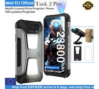 8849 Tank 2 PRO Unihertz projecteur Smartphone robuste 23800mAh 2.4K affichage 24GB 512GB téléphone portable 120W Android 14 téléphone vert