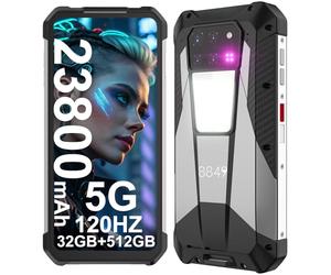 8849 Tank 3 Telephone Portable Incassable, 23800mAh Android 13 5G Téléphone Portable, 32GO+512GO, 6,79" Dual SIM Smartphones Incassable avec Télémètre, Caméra Principale 200MP/1200LM Camping Lampe/OTG