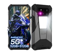 8849 Tank 4 Pro Téléphone Portable Incassable, 512GO Android 14 5G Rugged Smartphone Incassable avec Projecteur, Écran AMOLED 6,73 Pouces, 32GO RAM/11600mAh (120W)/Lampe de Camping 1200LM/GPS/OTG