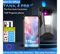 8849 Tank 4 Pro Unihertz Smartphone robuste avec projecteur 1 To + 36G 5G AI Dimensity 8300 AMOLED 3K Android 14 6.78''120HZ 11600mAh