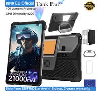 8849 TANK PAD Unihertz projecteur robuste tablette Smartphone 21000mAh 10.95 pouces 120Hz 16GB 512GB 32MP + 50MP 66W téléphone tablette intelligente No case