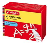 [8856502] herlitz Craies pour tableau noir, blanche, étui de 36