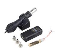8858 700W LCD Pistolet à air chaud Micro Station de soudage reprise Sèche-cheveux for soudure 220/V / 110/V thermique Outils réparation(Black SET 2,750W 220/V)