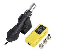8858 700W LCD Pistolet à air chaud Micro Station de soudage reprise Sèche-cheveux for soudure 220/V / 110/V thermique Outils réparation(Yellow SET 1,750W 220/V)