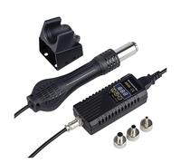 8858 700W LCD Pistolet à air chaud Micro Station de soudage reprise Sèche-cheveux for soudure 220/V / 110/V thermique Outils réparation(Black SET 1,750W 110/V)