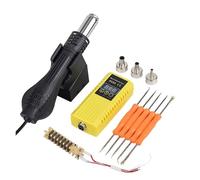 8858 700W LCD Pistolet à air chaud Micro Station de soudage reprise Sèche-cheveux for soudure 220/V / 110/V thermique Outils réparation(Yellow SET 3,750W 110/V)