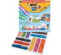 [887833] BIC Class Pack de 144 CRAIE DE COLORIAGE KIDS PLASTIDECOR TRIANGLE 1...