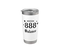 888 Balance des nombres Angel Gobelet isotherme en acier inoxydable double paroi