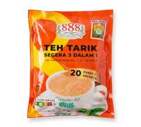 888 TEA & COFFEE Teh Tarik 3 en 1 Thé au Lait Instantané - 20 Sachets de 17g - Boisson Onctueuse d'Asie du Sud-Est