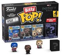 889698715034 - Bitty POP Marvel Captain America 4-Pack 9,5 × 14 cm (lot de 3) -