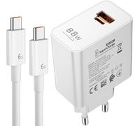 88W Supercharge Chargeur Rapide Pour Honor 200 400 Lite Magic6 Lite 2 Ports Pd Chargeur Rapide & 6A Câble Usb C 1M Supercharge Chargeur Pour Honor Magic7 Lite 6 Pro X6B X7B X8C 90 Pura 70 Pad X8A X9