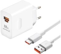 88w Supercharge Chargeur Rapide Pour Honor2 Ports Pd Chargeur Rapide Avec 6a Câble Usb A 1m Hua-Wei Supercharge Chargeuring Pour Honor 200 Pro+ 400 Pro/Magic7pro 7lite 6lite 6pro 200 Lite X6b Pad X8