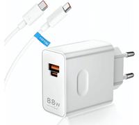 88w Supercharge Fast Charger For Honor 200 Lite 90 Lite, 2-Port 88w Pd Fast Charger With 6a Usb C Cable 2m, Supercharge Charger For Honor Magic7 Lite 7pro 6 6lite 6pro 70 Lite X6b X8b Pad X8a