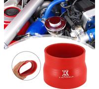 89-102mm 3.5"-4.02" Diamètre Interne Droit Silicone Tuyau Tube Rouge pour Voiture