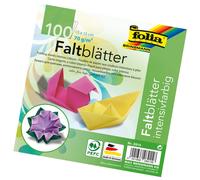 Folia Feuilles pour pliages 150 x 150 mm – Assorti – Pochette 100 feuilles