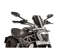 8921 - accessoire de pare-brise à main en forme de dôme new generation sport compatible avec ducati x diavel 2016-2018 COULEUR NOIR