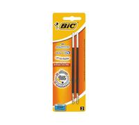 BIC Recharges pour Atlantis – Blister de 2 – Pointe moyenne – Noir