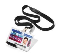 [892601] DURABLE Pushbox Duo Pack de 10 Porte-cartes de sécurité avec lacet t...