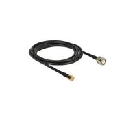 DeLOCK 89506 câble coaxial CFD200 2,5 m TNC SMA Noir