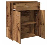 89576 |Commode salon/BUFEET - MEUBLECHIC - avec stockage - Pour salon - vieux bois 60x30x75 cm bois d'ingénierie（Printemps/été solde