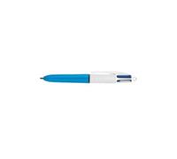 BIC Stylos-bille 4 couleurs Mini rétractables – Pointe moyenne 1,0 mm – Boîte de 12