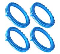 896584000-143 Kit de pneus avant bleus avec super bosse - Remplacement pour nettoyeur de piscine Hayward Poolvergnuegen Select (4 pièces)