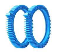 896584000-143 Kit de pneus avant bleus avec Super Hump - Remplacement pour nettoyeur de piscine Hayward Poolvergnuegen Select (2 pièces)