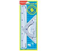 [897118-10] Maped Lot de 10 Kits geometrie Spécial Gauchers, 3 pièces, transp...