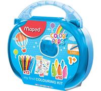[897416] Maped Valise à dessin COLOR'PEPS, 23 pièces, Verte ou Bleue