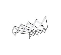Sauvic 89755-Séchoir extensible, plastifié blanc avec 10 barres en aluminium, 80 cm. Blanc G