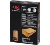 [8996689012533] AEG Boîte de 5 sacs aspirateur + microfiltre ORIG GR12 VAMPYR...